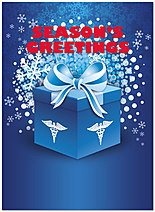 Select a verse or write your own. Gift of Health Holiday Card D3192U-A